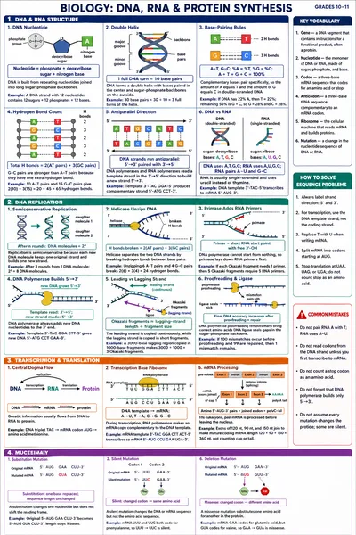 DNA, RNA & Protein Synthesis