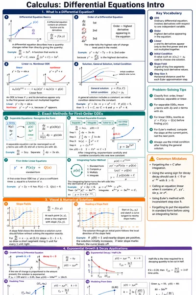 Differential Equations Intro