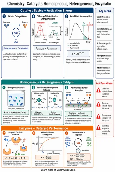 Catalysts Homogeneous, Heterogeneous, Enzymatic