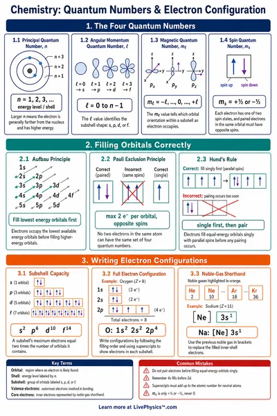 Quantum Numbers & Electron Configuration