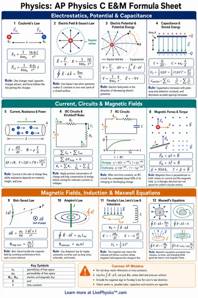 AP Physics C E&M Formula Sheet