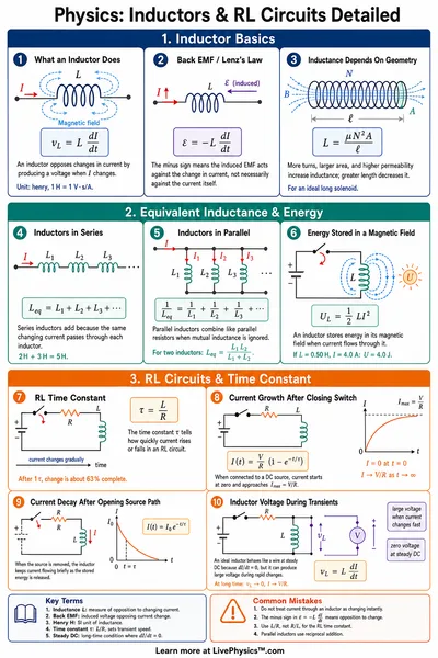 Inductors & RL Circuits Detailed