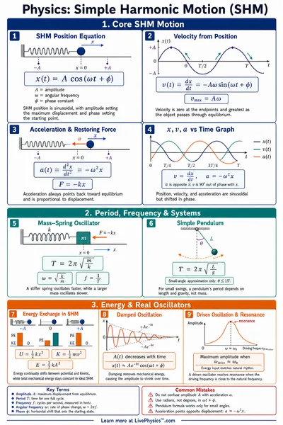 Simple Harmonic Motion (SHM)
