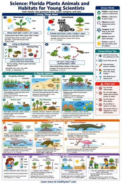 Florida Plants Animals and Habitats for Young Scientists