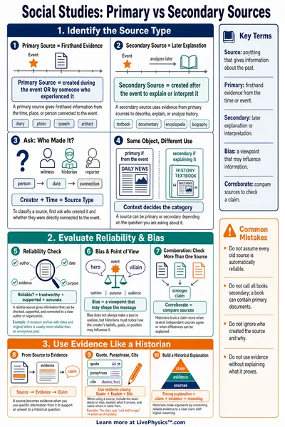 Primary vs Secondary Sources