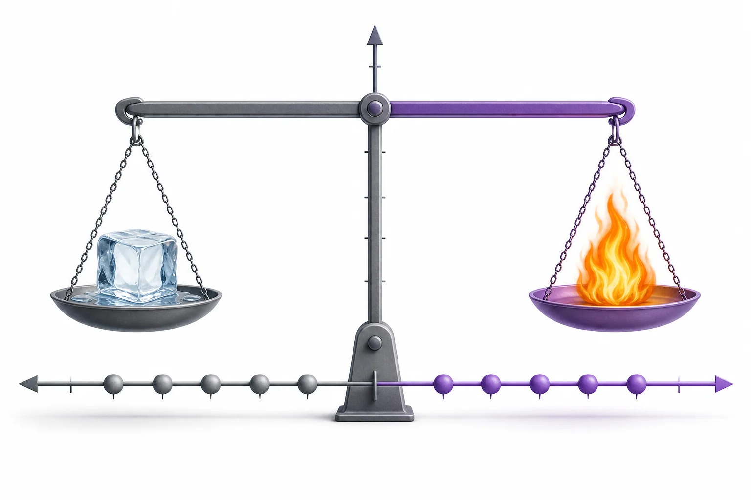 A number line centered at zero with positive numbers to the right, negative numbers to the left, and examples for temperature and money.
