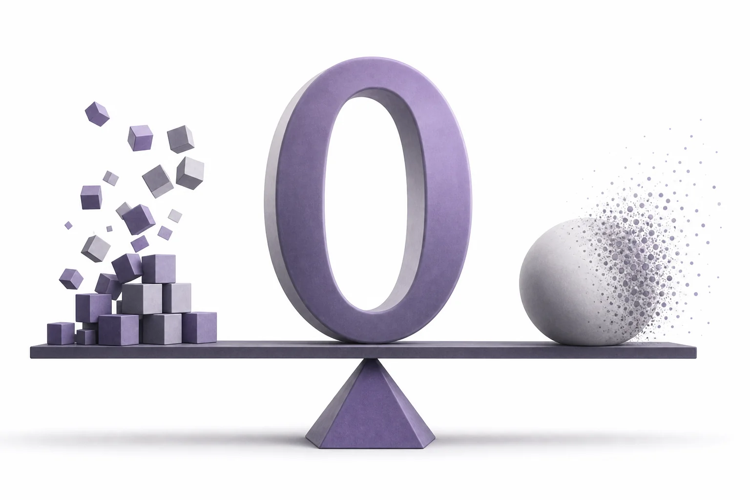 A middle school math scene showing zero on a number line, in place value, and in simple equations to show its different roles.