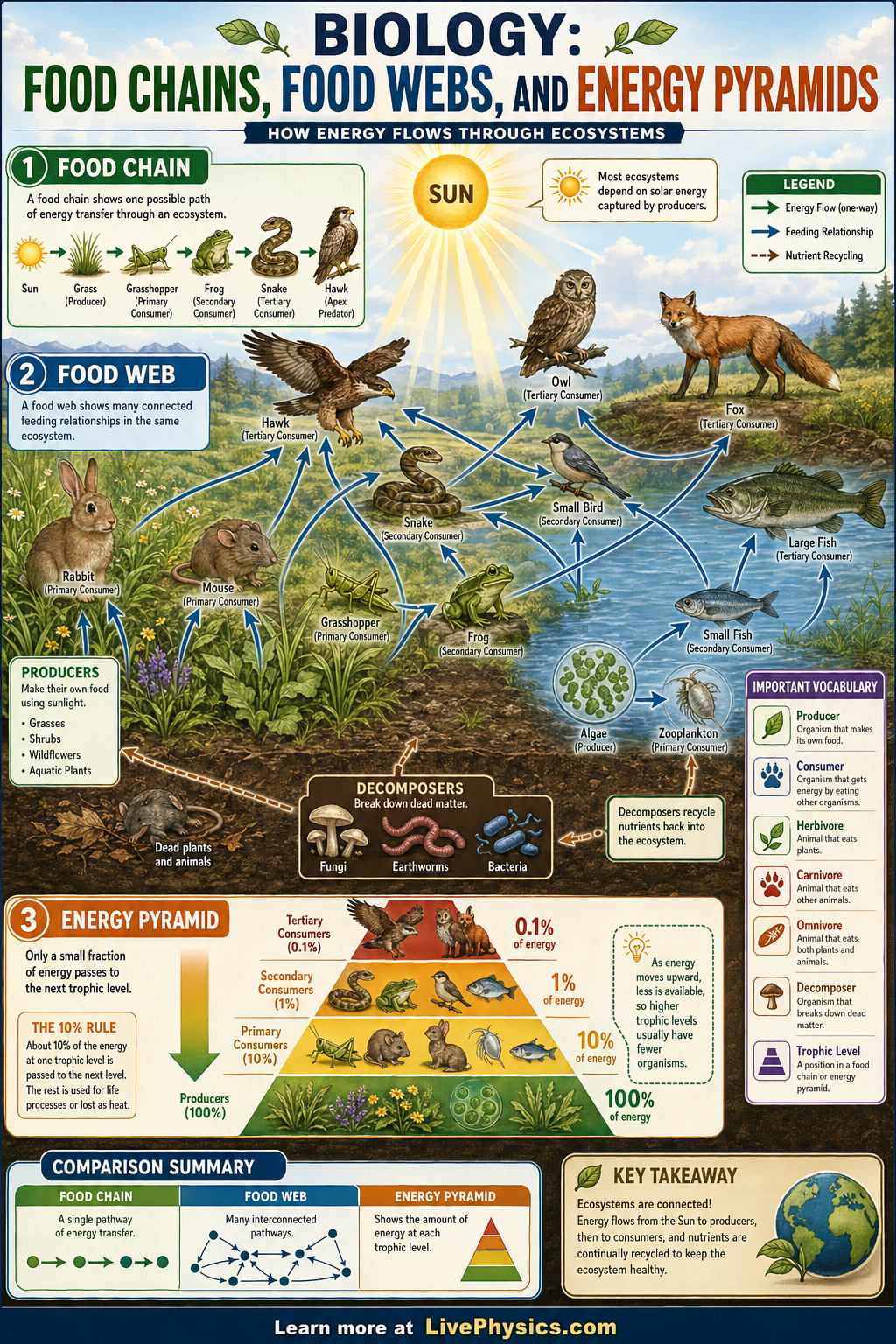 Food Chains & Energy Pyramids