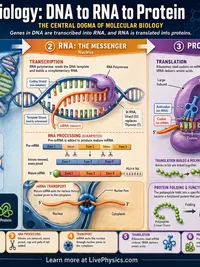 DNA to RNA to Protein infographic thumbnail
