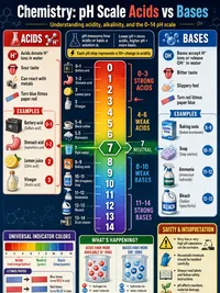 pH Scale: Acids vs Bases infographic thumbnail