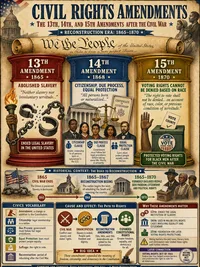Civil Rights Amendments: 13th, 14th & 15th