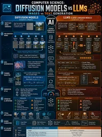 Diffusion Models vs LLMs infographic thumbnail