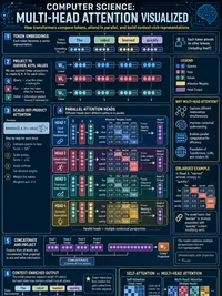 Multi-Head Attention Visualized infographic thumbnail