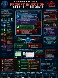 Prompt Injection Attacks Explained infographic thumbnail