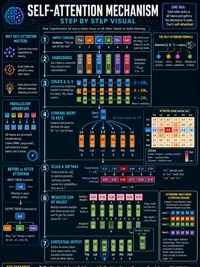 Self-Attention Mechanism infographic thumbnail