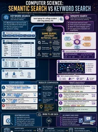 Semantic Search vs Keyword Search infographic thumbnail