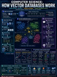 How Vector Databases Work infographic thumbnail