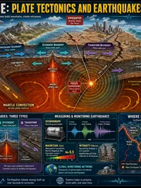 Plate Tectonics and Earthquakes infographic thumbnail