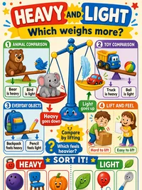 Heavy and Light infographic thumbnail