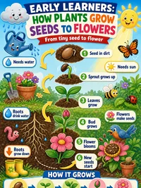 How Plants Grow infographic thumbnail