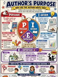 Author's Purpose: Persuade, Inform, Entertain infographic thumbnail