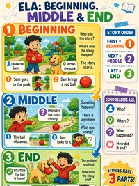 Beginning, Middle, and End infographic thumbnail