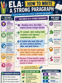 How to Write a Strong Paragraph infographic thumbnail