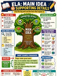 Main Idea vs Supporting Details infographic thumbnail