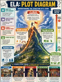 Plot Diagram: Exposition to Resolution infographic thumbnail