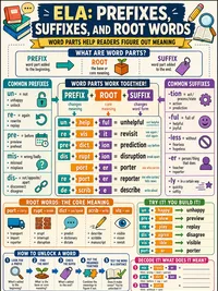 Prefixes, Suffixes, and Root Words infographic thumbnail