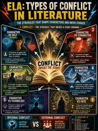 Types of Conflict in Literature infographic thumbnail