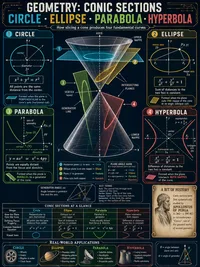 Conic Sections - Circle, Ellipse, Parabola, Hyperbola
