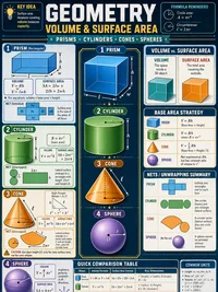 Volume & Surface Area infographic thumbnail