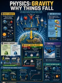 Gravity: Why Things Fall infographic thumbnail