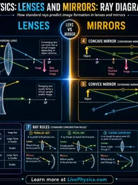 Lenses and Mirrors infographic thumbnail