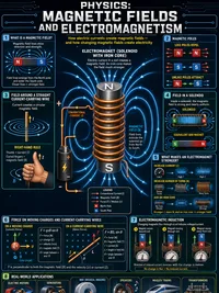 Magnetic Fields & Electromagnetism infographic thumbnail