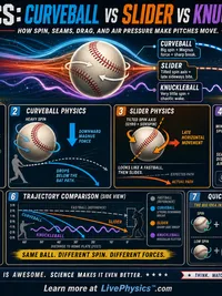 The Physics of a Curveball, Slider, and Knuckleball