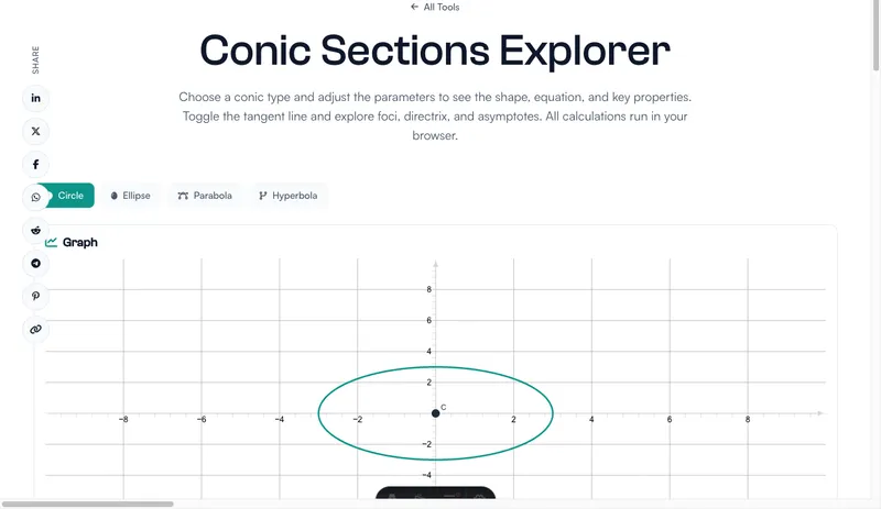 Conic Sections Explorer