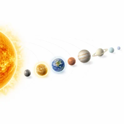Solar system order with the planets closer to the Sun than Earth highlighted.