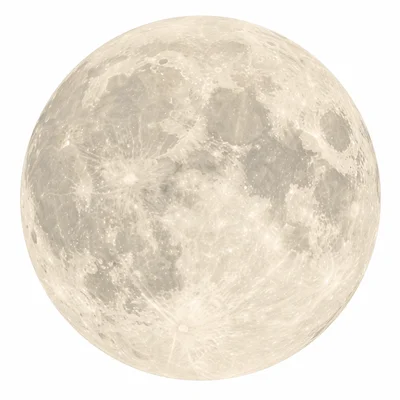 A full Moon with the whole visible face bright.