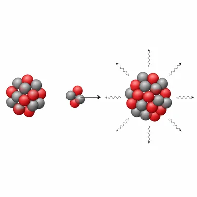 A carbon nucleus captures a helium nucleus to form an oxygen nucleus.