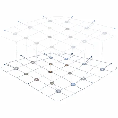 Galaxies on an expanding grid move apart everywhere, showing expansion of space rather than a central explosion.