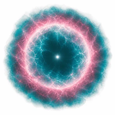 A planetary nebula with a glowing gas shell around a small central star.