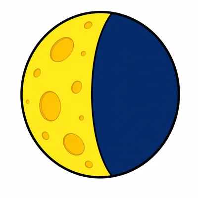 A half moon shape.