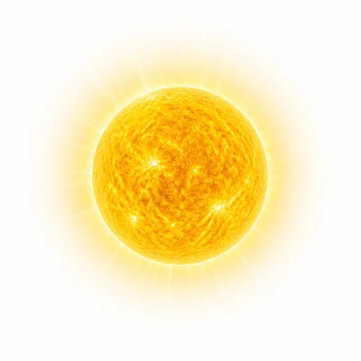 A yellow Sun-like main sequence star with a warm glow.