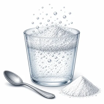 A bubbling foamy mixture in a cup as gas escapes.