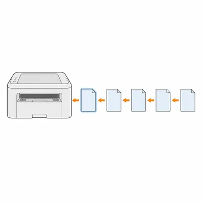 Printer jobs waiting in a first-in-first-out queue.