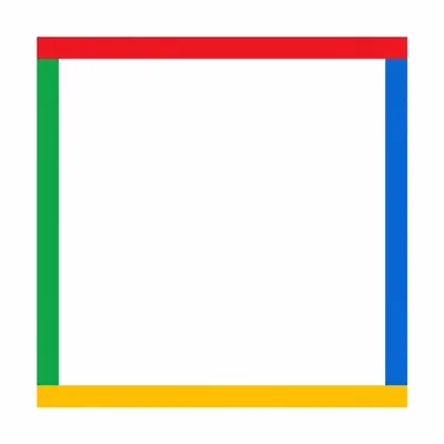 A square with four differently colored sides.
