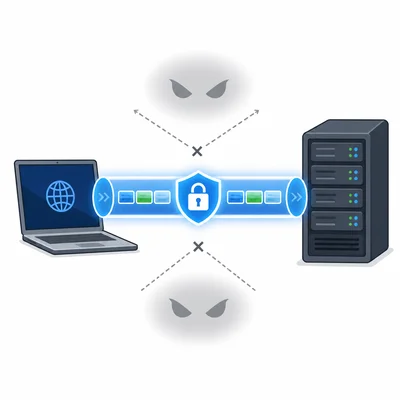 HTTPS adds a secure encrypted connection between a browser and a website server.