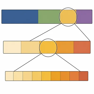 A zooming timeline model shows Earth history divided into large, medium, and small time units.